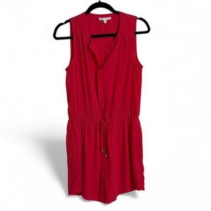 DR2 Red Sleeveless Romper